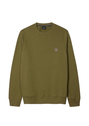 PS Paul Smith Zebra-logo crew-neck sweatshirt - Green