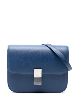 Celine Pre-Owned 2018 Medium Calfskin Classic Box crossbody bag - Blue