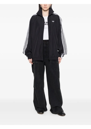 adidas logo-detail zip sweatshirt - Black