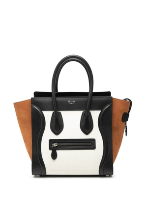 Celine Pre-Owned 2018 Micro Tricolor Leather Luggage tote bag - Multicolour