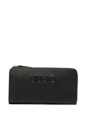 LIU JO logo-detail zipped wallet - Black