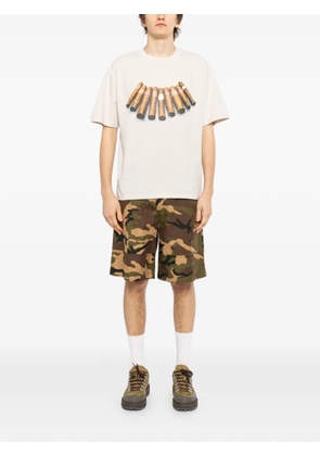 Melt cigar-print T-shirt - Neutrals