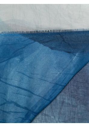 Faliero Sarti Bubbles fringed scarf - Blue