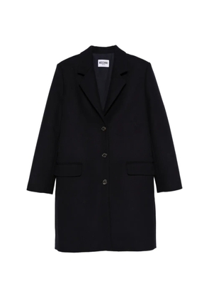 MOSCHINO JEANS flap-pocket buttoned coat - Blue