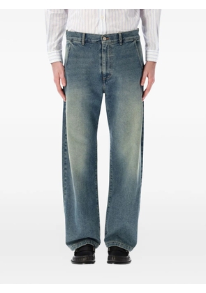 mfpen button fastening straight-leg jeans - Blue