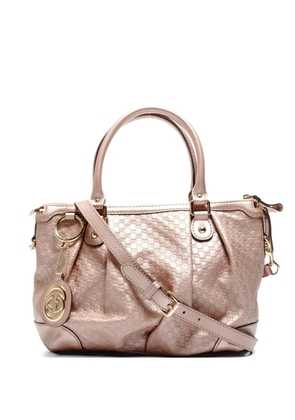 Gucci Pre-Owned 2000-2015 micro GG Shimmer Sookie tote bag - Pink
