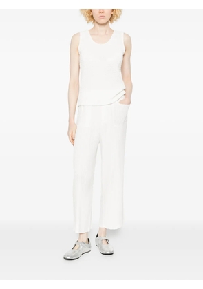 Gongdid Design pleated trousers - White