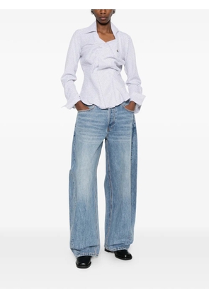 Vivienne Westwood Drunken striped layered shirt - White