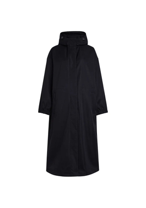 Emporio Armani hooded coat - Blue