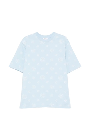 Casablanca monogram oversized cotton T-shirt - Blue