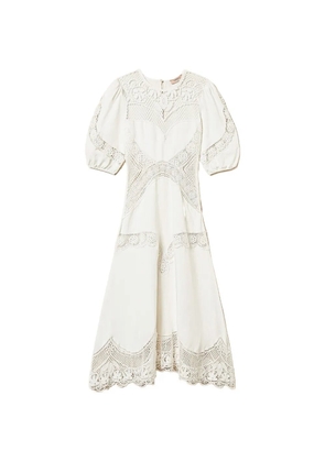 TWINSET lace-detail dress - White