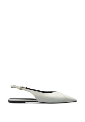 Furla Sfera pointed-toe leather pumps - Grey