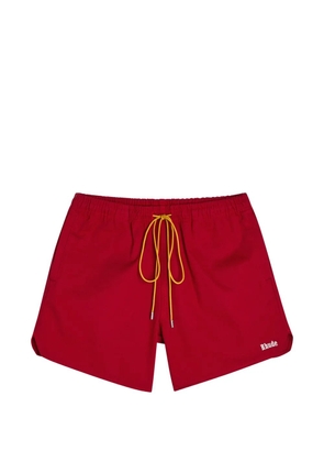 RHUDE logo-print shorts - Red