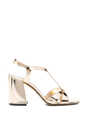 Jimmy Choo Kesia T-strap leather sandals - Gold