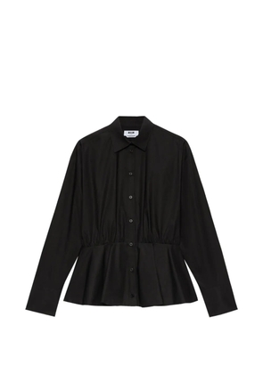 MSGM gathered shirt - Black