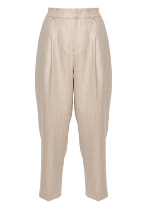 PT Torino herringbone trousers - Neutrals