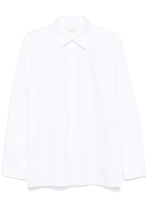 Saint Laurent stripe-jacquard shirt - White