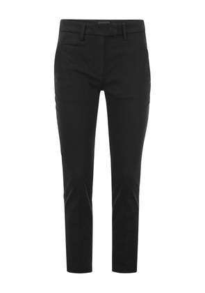 DONDUP Perfect welt-pocket logo trousers - Black