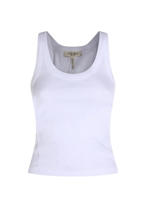 rag & bone ribbed tank top - White