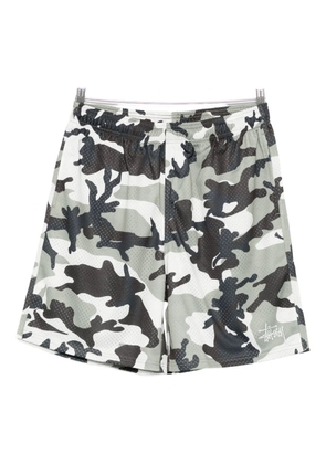 Stüssy camouflage-print shorts - White