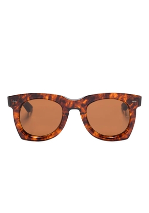Jacques Marie Mage geometric sunglasses - Brown