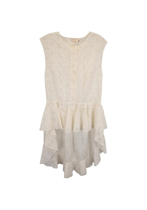 Giambattista Valli Vintage ruffle lace dress - Neutrals