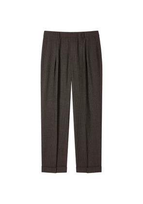 Paul Smith pleated cuffed trousers - Brown