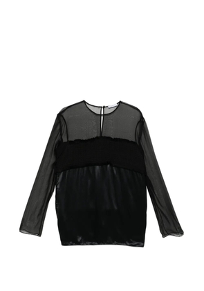 Ferragamo panelled top - Black