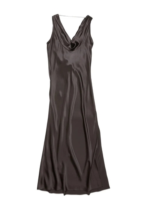 Acne Studios cowl-neck midi dress - Brown