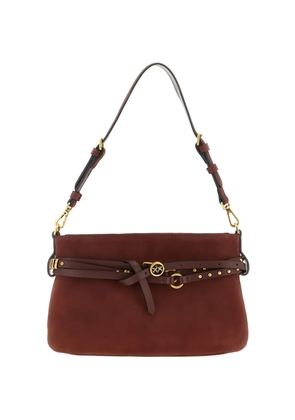 PINKO studded shoulder bag - Brown