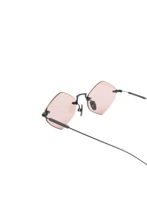 Eyepetizer Empire rimless geometric sunglasses - Black