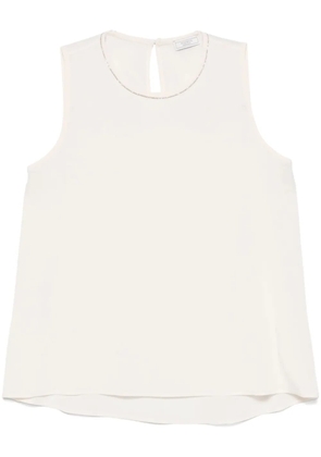 Peserico Punto Luce chain-detail top - Neutrals