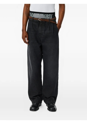 mfpen Big double-pleated jeans - Black