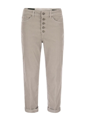 DONDUP Koons striped jewelled jeans - Neutrals