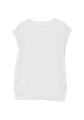 absolut cashmere Naomi glitter knitted top - White