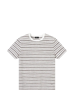 A.P.C. Ray striped T-shirt - White
