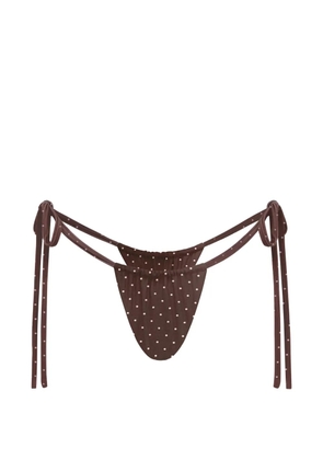 FAE SWIM Birdie reversible floral bikini bottoms - Pink