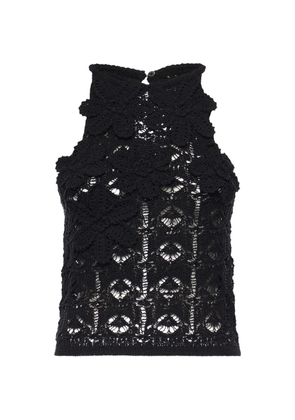 PINKO crochet tank top - Black