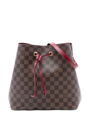 Louis Vuitton Pre-Owned 2019 Damier Ebene Neonoe MM bucket bag - Brown