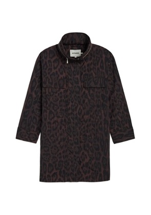 Apparis Bea leopard-print raincoat - Brown