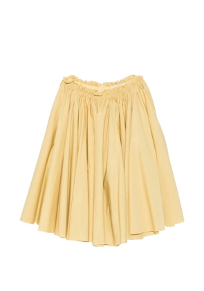 AMI Paris gathered midi skirt - Yellow