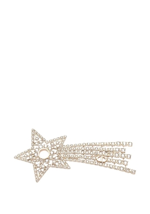 Christian Dior Pre-Owned 2023-2025 Gold Plated Rhinestone Night Herbarium Brooch costume brooch