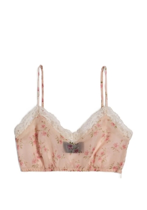 Simone Rocha floral lace bralette - Pink