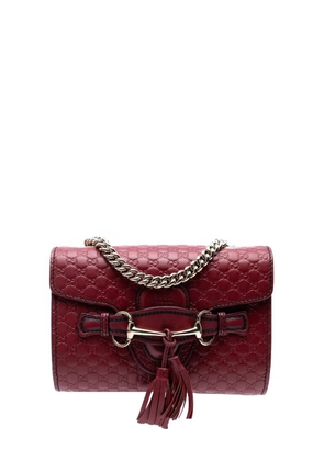 Gucci Pre-Owned 2016-2025 Mini Microguccissima Emily crossbody bag - Red