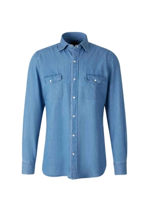 Luigi Borrelli flap-pocket shirt - Blue