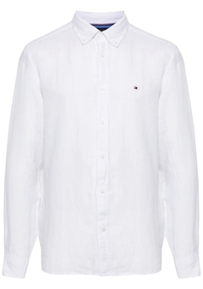 Tommy Hilfiger dyed linen shirt - White