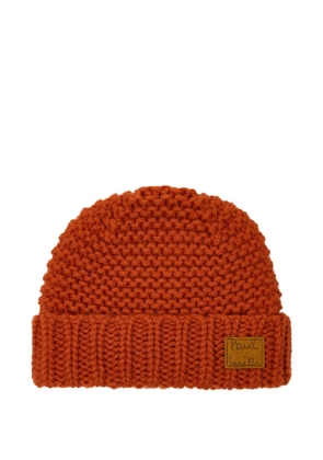 Paul Smith knitted patch hat - Orange