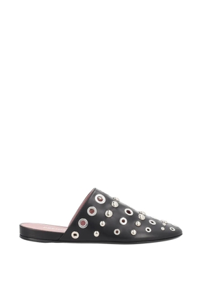 Premiata eyelet-studded mules - Black