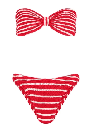 Hunza G Jean striped bikini - Red