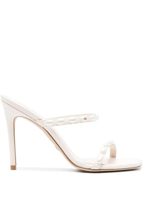 Stuart Weitzman 100mm leather mules - Neutrals